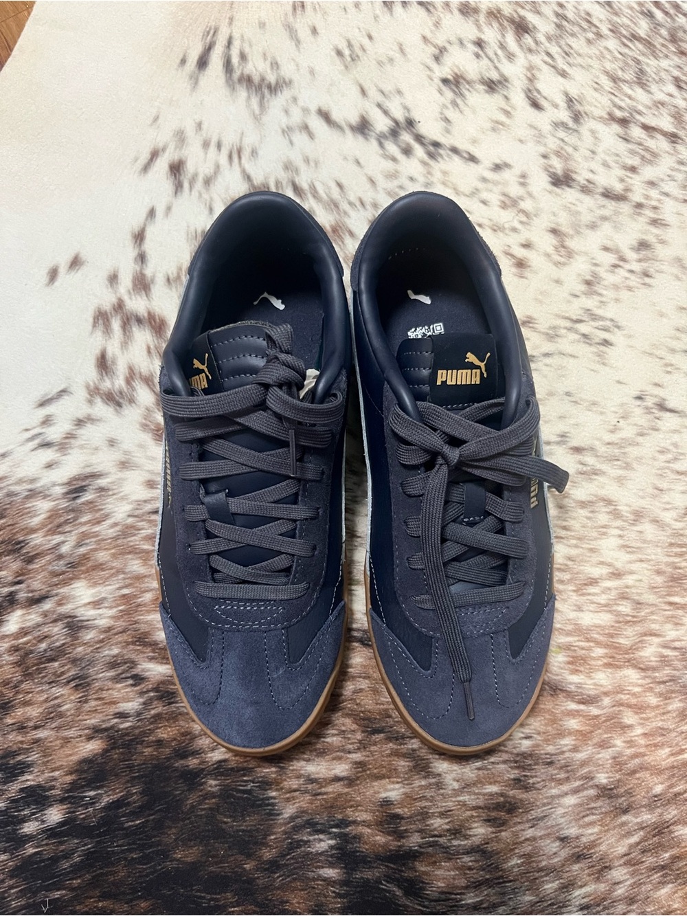 PUMA Men’s Navy Classic Suede Sneakers
